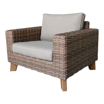 Havefotele Takutea 103x89 cm Brun 2 Stk.
