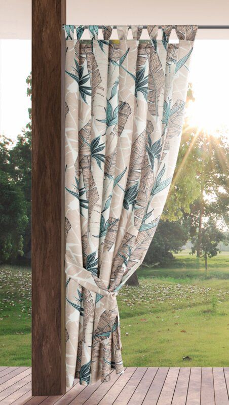 Havegardin 155x220 cm Beige Grøn Vandtæt