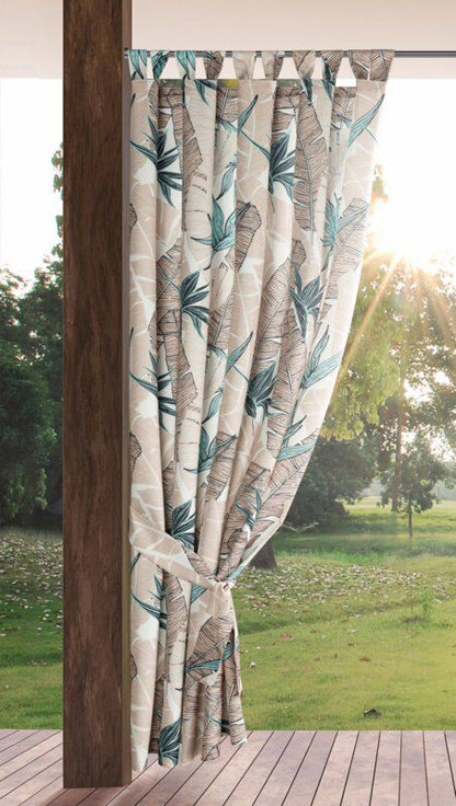 Havegardin 155x220 cm Beige Grøn Vandtæt
