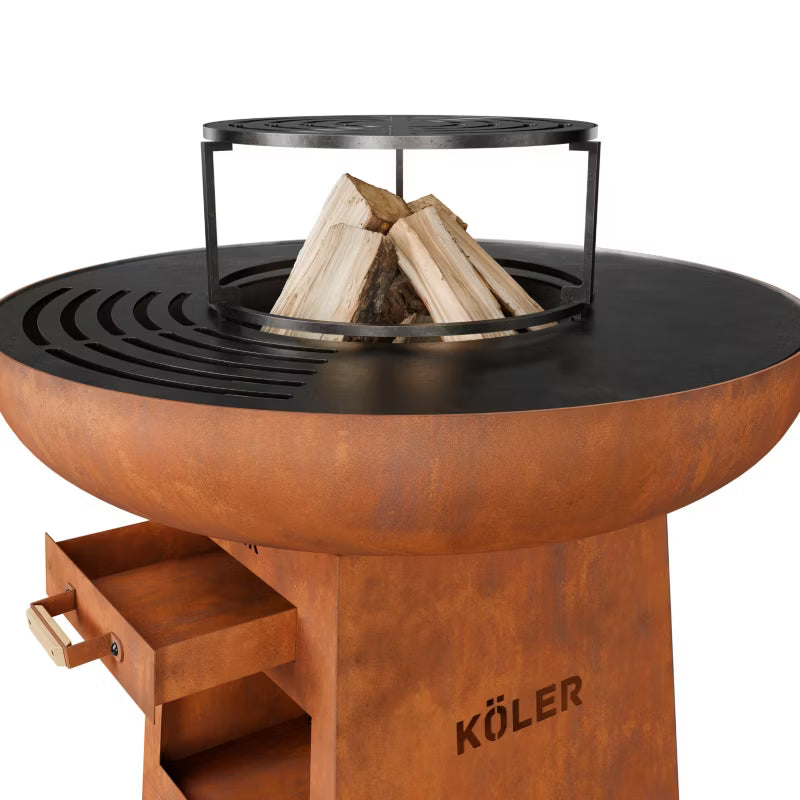 Havegrill Bålfad Herd X1 61 cm Cortenstål