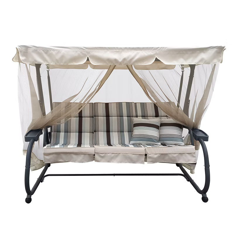 Havegynge 215x130x170 cm med Myggenet Beige