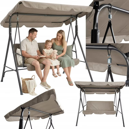 Havegynge 3-Personers SWINGO RELAX 153x110x170 cm Beige