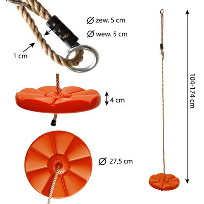 Havegynge Blomst Ø27,5 cm Orange