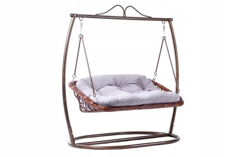 Havegynge Delux 174x64x172 cm Brun