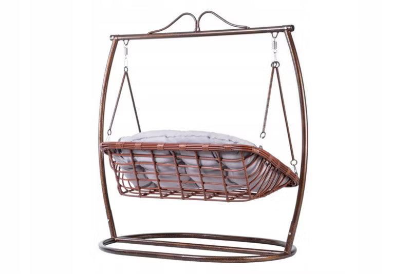 Havegynge Delux 174x64x172 cm Brun