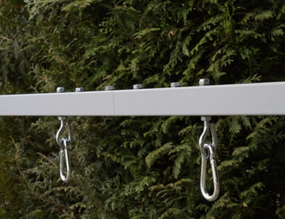 Havegynge Dobbelt 265x173x207 cm Grafitgrå og Grøn