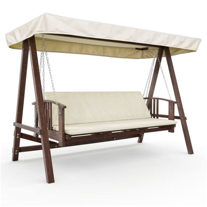 Havegynge Estri 237x126x185 cm Cremefarvet Træ