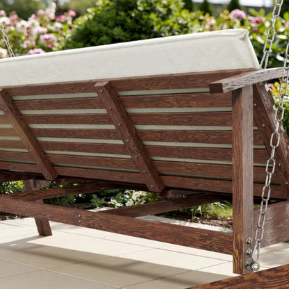 Havegynge Estri 237x126x185 cm Cremefarvet Træ