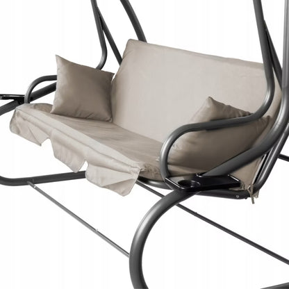 Havegynge SWINGO COMFORT 200x120x164 cm Beige med Soltag