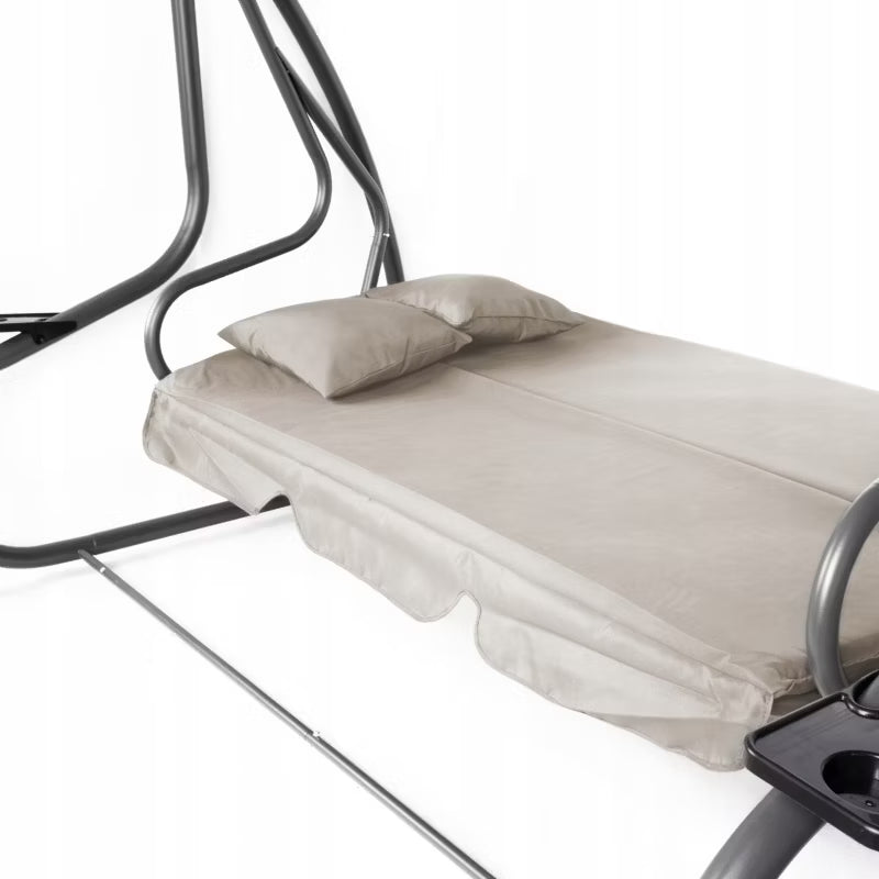 Havegynge SWINGO COMFORT 200x120x164 cm Beige med Soltag