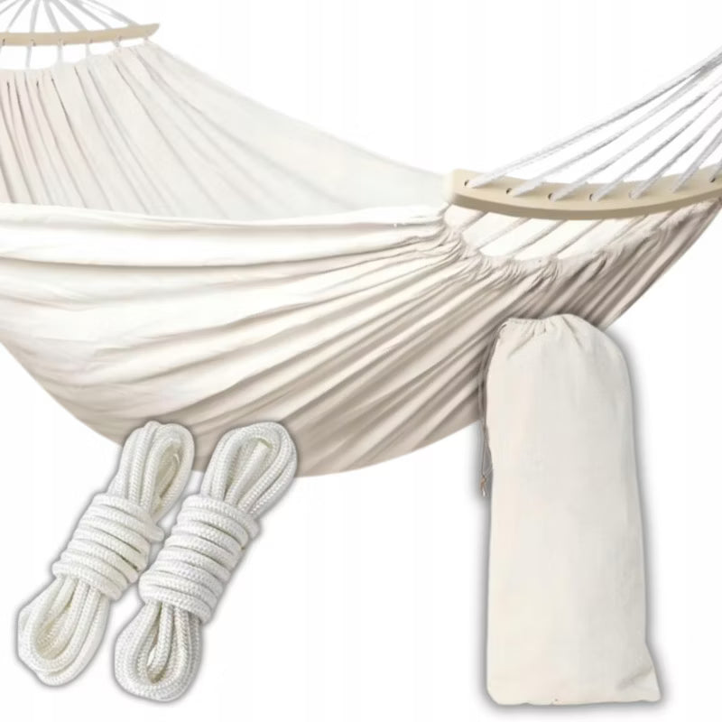 Havehængekøje Dobbelt 250x150 cm Hvid