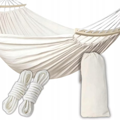 Havehængekøje Dobbelt 250x150 cm Hvid