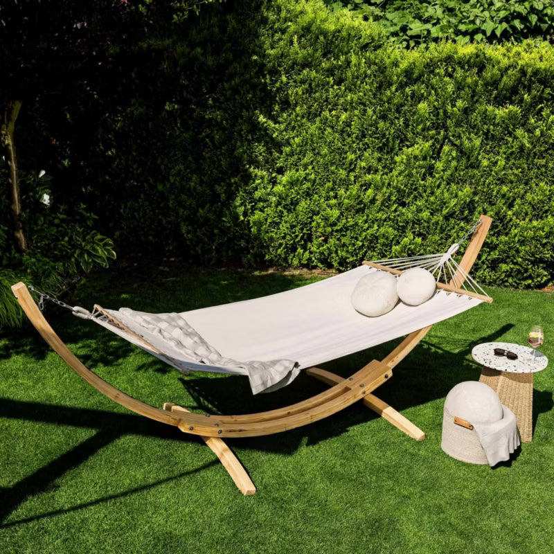 Havehængekøje DV-095HWS Trevia 320x120 cm Træstativ