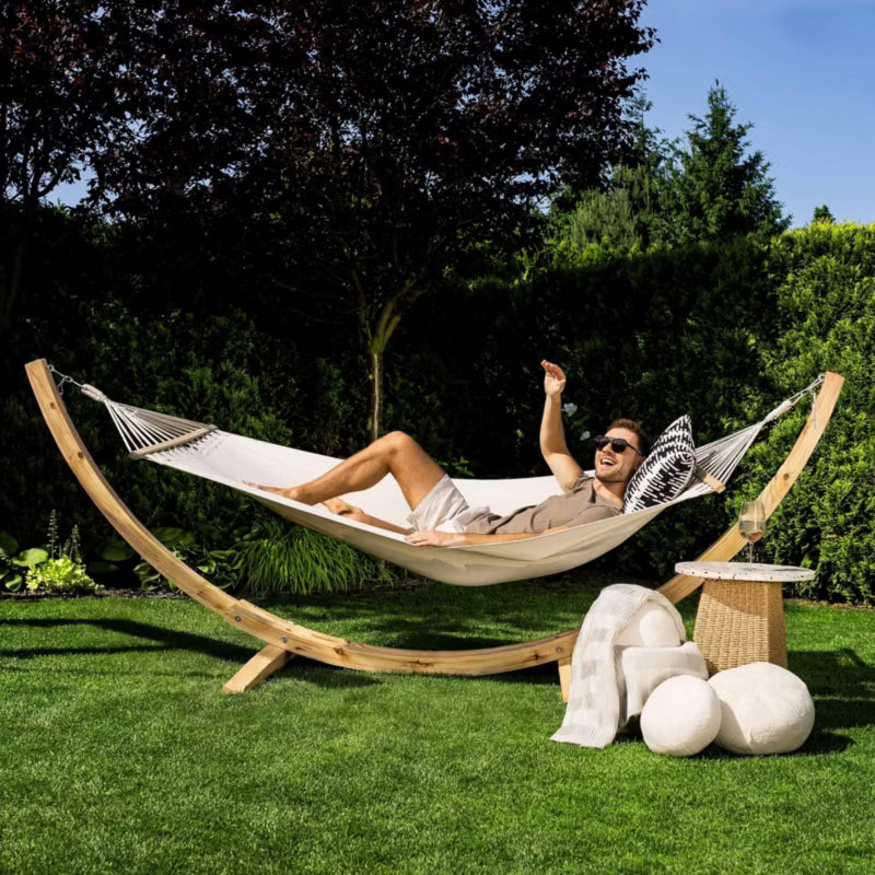 Havehængekøje DV-095HWS Trevia 320x120 cm Træstativ