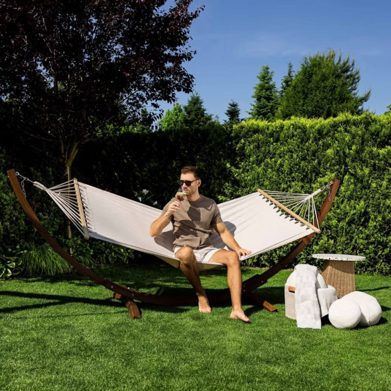 Havehængekøje med Træstativ Trevia 320x120 cm