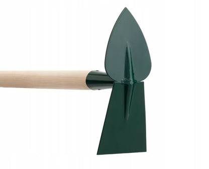 Havehakke 115 cm Stål Sort Træskaft