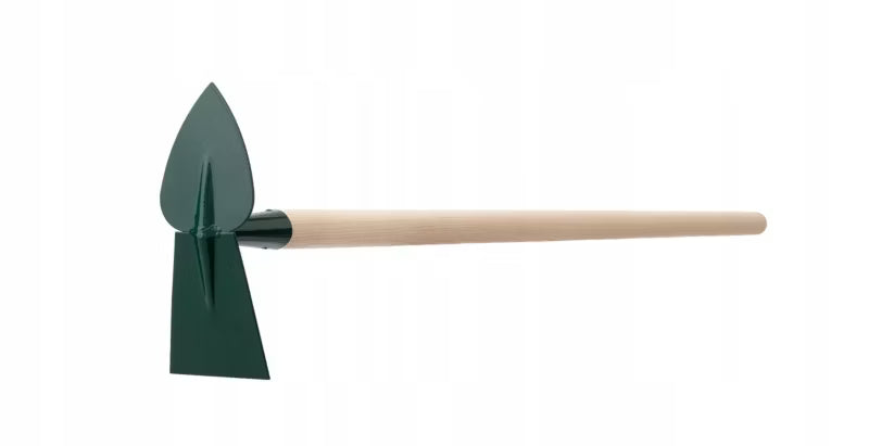 Havehakke 115 cm Stål Sort Træskaft