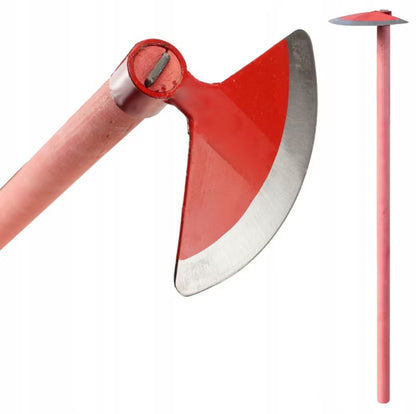 Havehakke Smedet Rund 18 cm med Træskaft 120 cm
