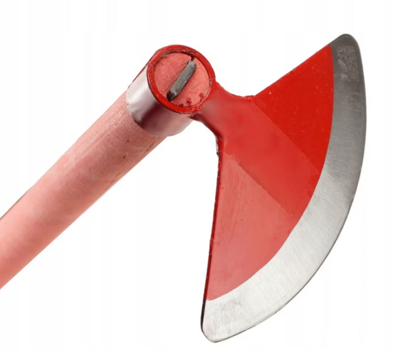 Havehakke Smedet Rund 18 cm med Træskaft 120 cm