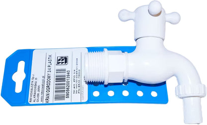 Havehane Plastik 3/4" Hvid