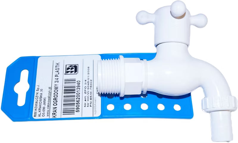 Havehane Plastik 3/4" Hvid