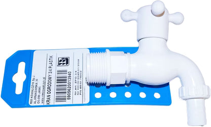 Havehane Plastik 3/4" Hvid