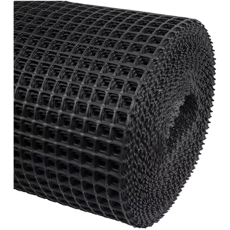 Havehegn 1,2x10 m Sort Plast