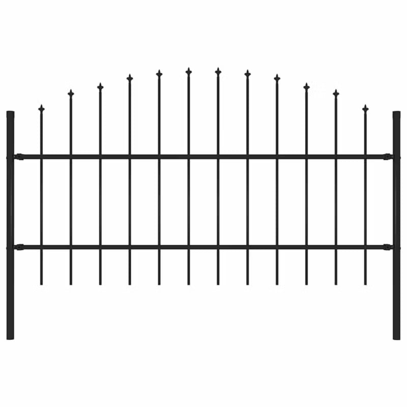 Havehegn 100x100 cm Sort Stål