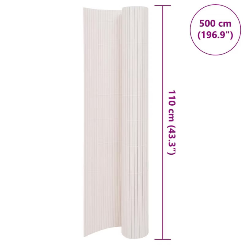 Havehegn 110x500 cm PVC