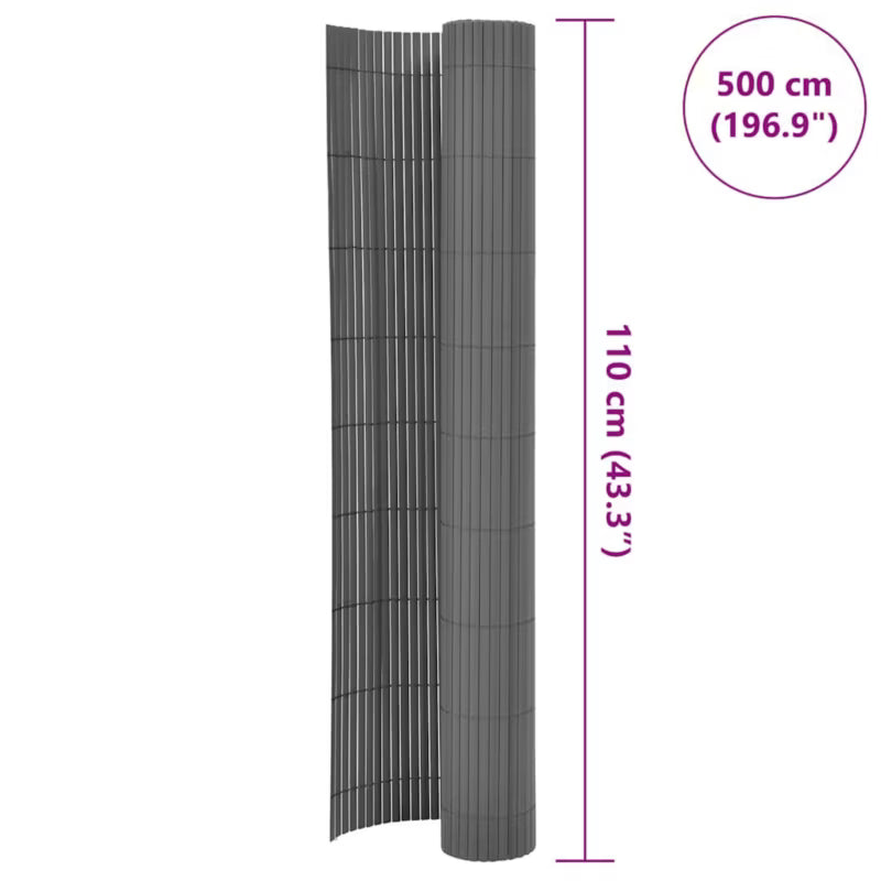 Havehegn 110x500 cm PVC