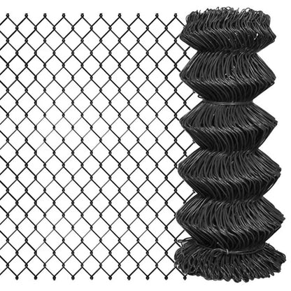 Havehegn 15x0,8 m PVC Stål Grøn