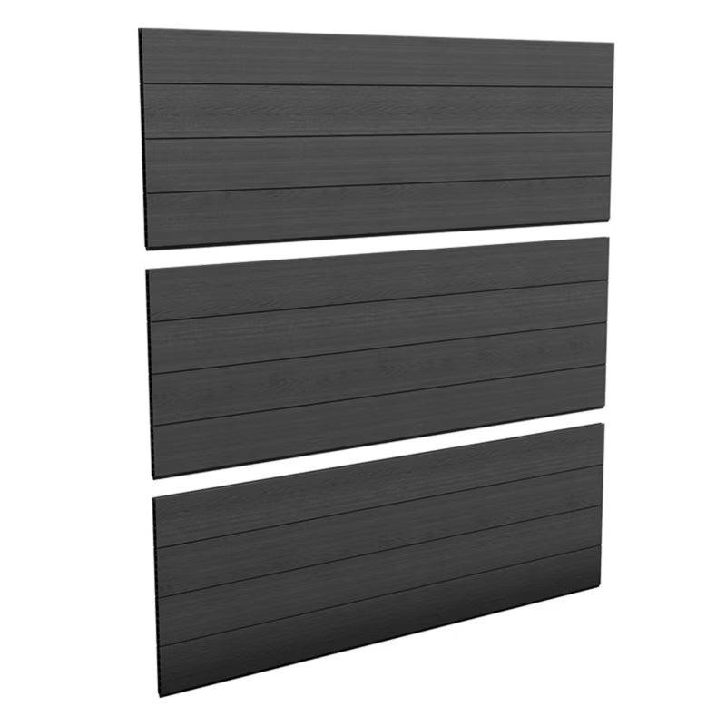 Havehegn Komposit 177x177 cm Grå Sæt med 3 stk