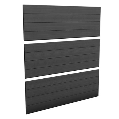 Havehegn Komposit 177x177 cm Grå Sæt med 3 stk
