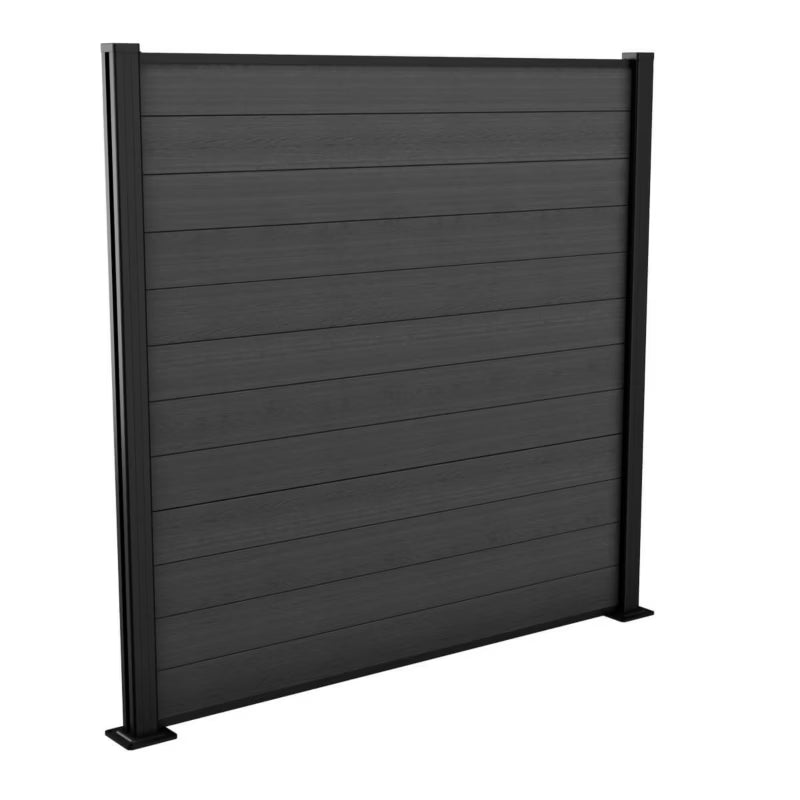 Havehegn Komposit 177x177 cm Grå Sæt med 3 stk