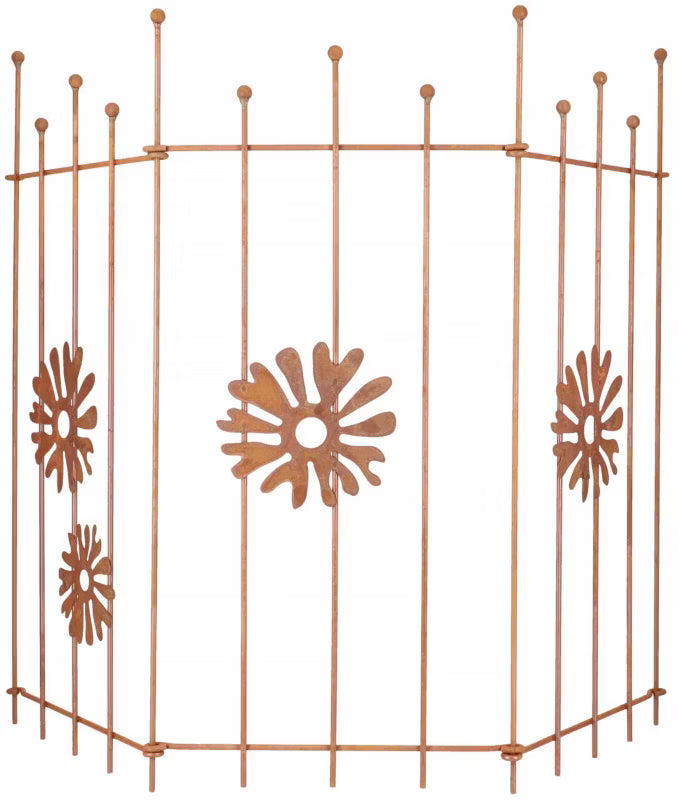 Havehegn Metal 100 cm Rust