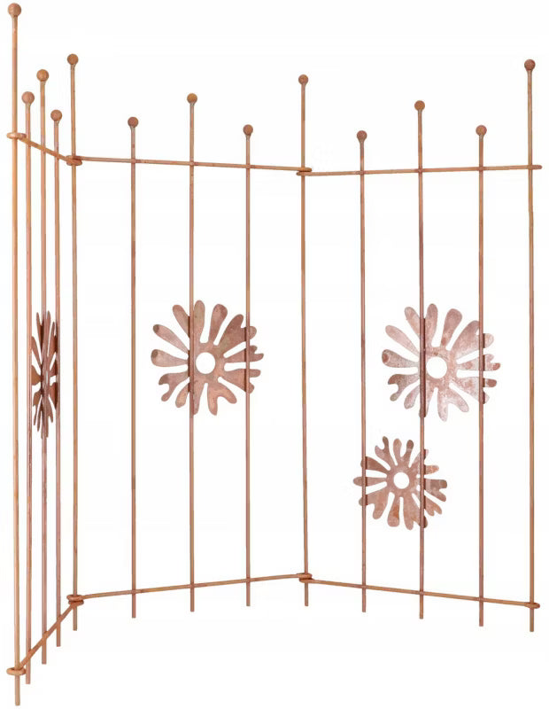 Havehegn Metal 100 cm Rust