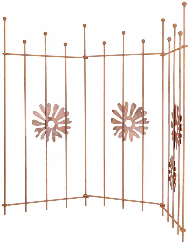 Havehegn Metal 100 cm Rust