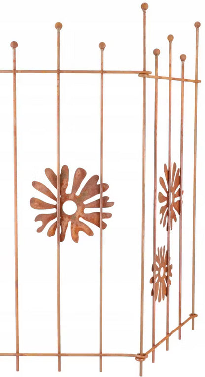 Havehegn Metal 100 cm Rust