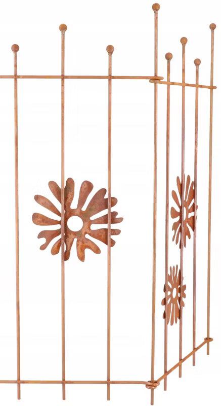 Havehegn Metal 100 cm Rust