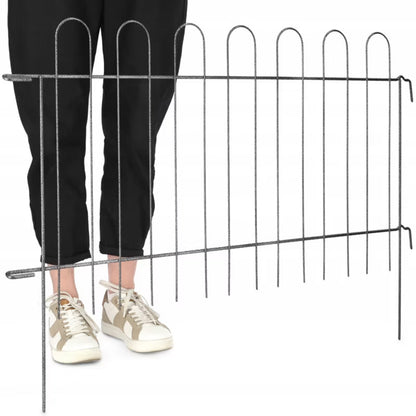 Havehegn Metal 99 cm Dekorativt Blomsterbedshegn