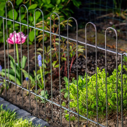 Havehegn Metal 99 cm Dekorativt Blomsterbedshegn