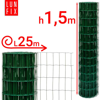 Havehegn Svejst 150 cm x 25 m Grøn