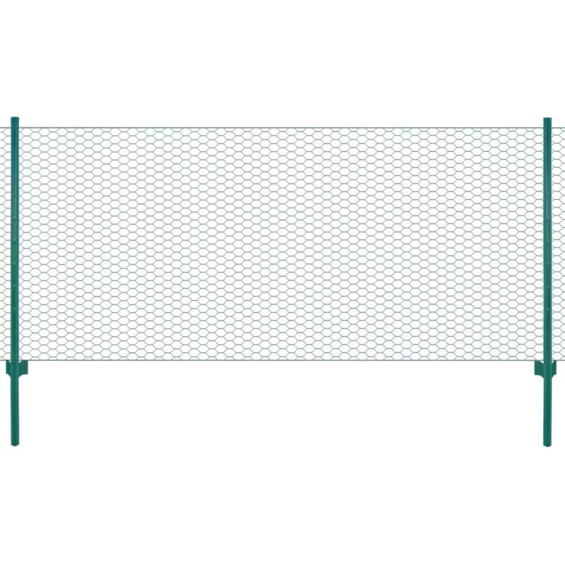 Havehegn Trådhegn 0,75x25 m Grøn Stål