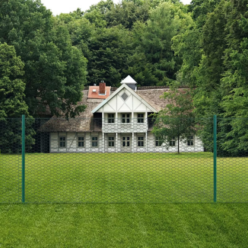 Havehegn Trådhegn 0,75x25 m Grøn Stål