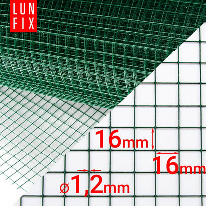 Havehegn Trådnet 150 cm x 25 m Grøn