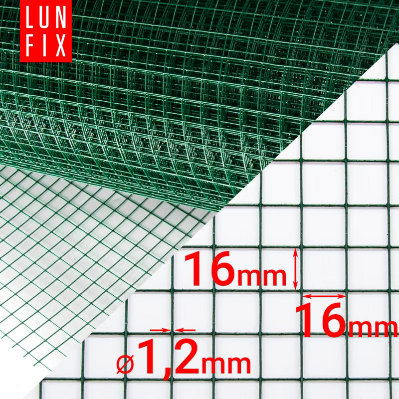 Havehegn Trådnet 150 cm x 25 m Grøn