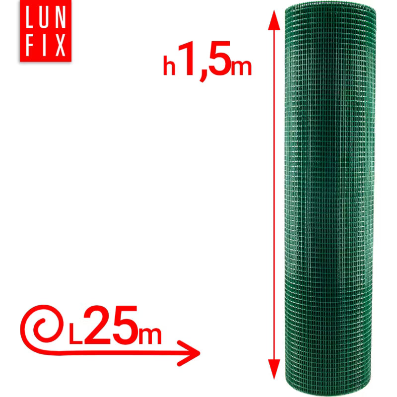 Havehegn Trådnet 150 cm x 25 m Grøn