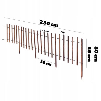 Havehegn Træ 230 cm Brun