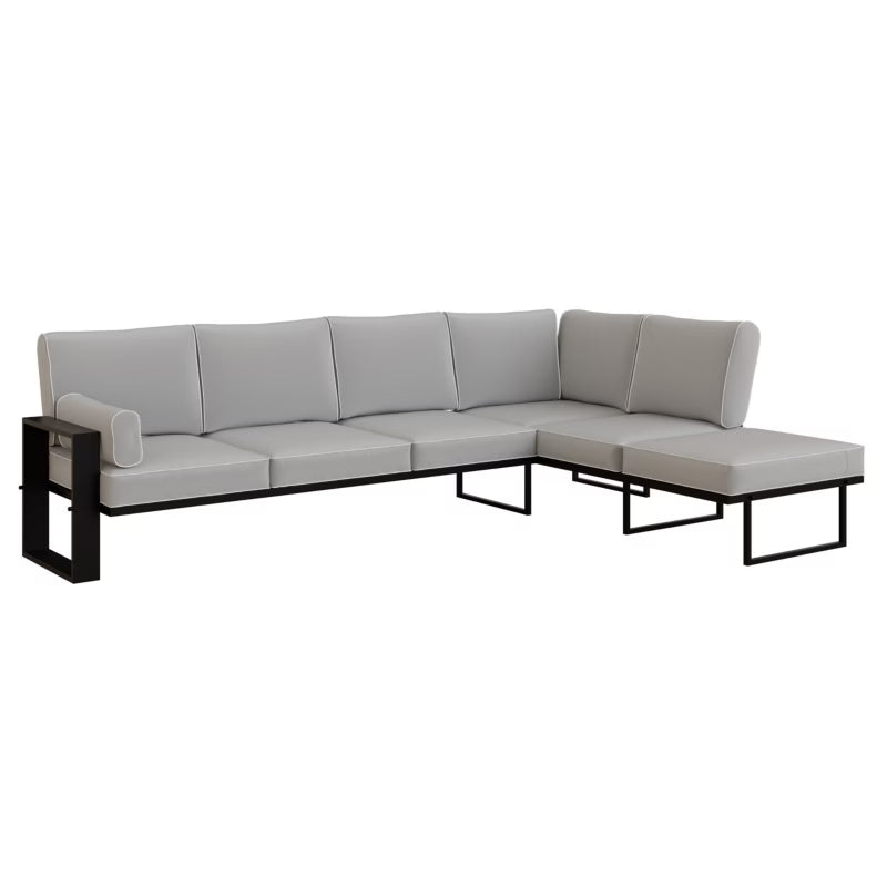 Havehjørnesofa Garten 292x195 cm Lysegrå