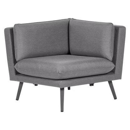 Havehjørnesofa Loretello 5-Personers 243x243 cm Grå